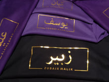 Load image into Gallery viewer, New Born Baby Infant Arabic Name Custom Hoodie Hoody Own Name Personalised Hood Gift Birthday Islamic Eid Hooded Print Your Name Hoodie - Haya Clothing